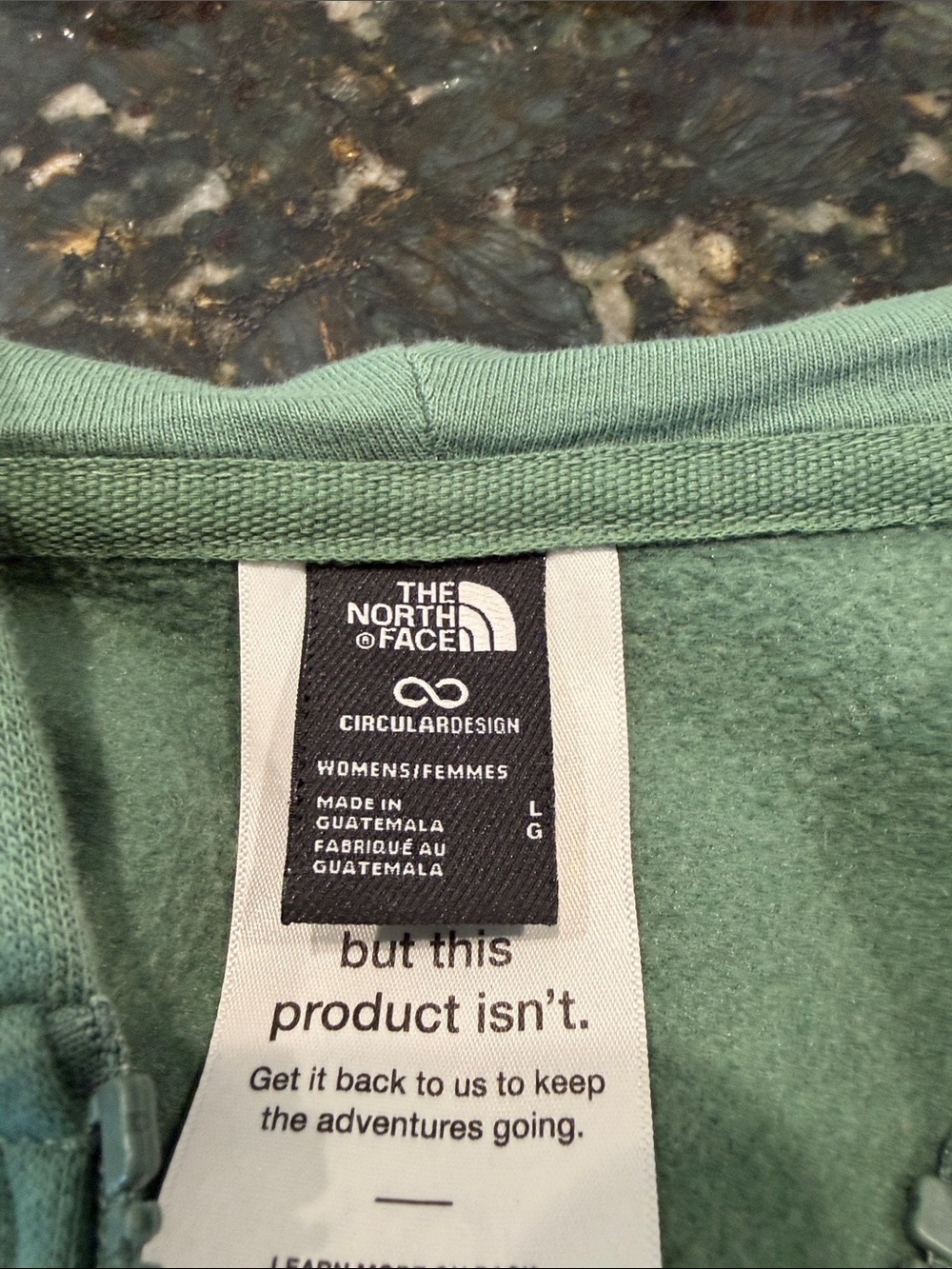 The North Face Women’s Olive Green Teddy Fleece Jacket